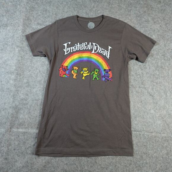 Grateful Dead Shirt Womens Small Dancing Bears Rainbow Pride Festival Band Tee - Picture 1 of 7